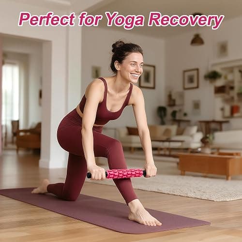 ZanLLW Muscle Roller Stick, Muscle Roller, Liposuction Massage Roller for Lymphatic Drainage, Massager Stick for Relief Muscle Soreness, Trigger Points, Help Exercise Runner Legs, Back Recovery thumbnail 7