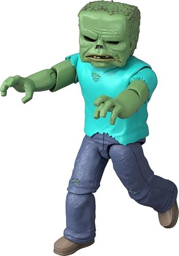 Mattel Minecraft Action Figure & Accessories Set, Zombie Posable Character Collectible Inspired by a Minecraft Movie, 3.25-inch Scale thumbnail 5