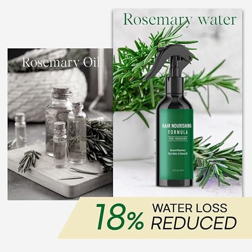 Rosemary Water Spray for Hair with Rice Water & Batana Oil, Biotin, Citrus Peel and Mint, 4.2 fl oz (120 ml (Pack of 1), Rosemary) thumbnail 4