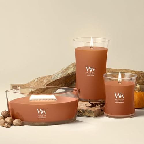 WoodWick Pumpkin Praline Holiday Candle Gifts for Women and Men, 16 oz Ellipse Candle with Crackling Wick thumbnail 8