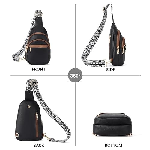 BOSTANTEN Small Sling Bag for Women Leather Crossbody Bags Fanny Pack Chest Bag for Travel thumbnail 9