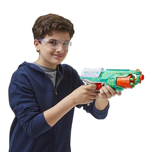 NERF Elite Disruptor Dynamic Green Dart Blaster, Rotating Drum, Slam Fire, Kids Outdoor Toys for 8 Year Old Boys & Girls (Amazon Exclusive) thumbnail 5