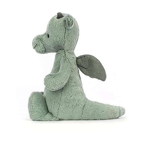 Jellycat Bashful Dragon Stuffed Animal, Medium 12 inches - Mythical Plush Toy - Classic Children's Gift thumbnail 3