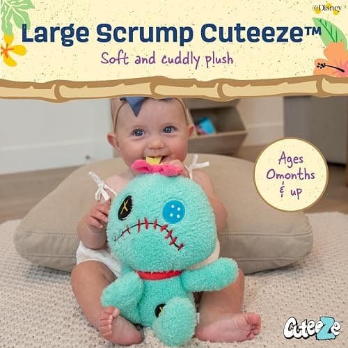 Kids Preferred - Disney Baby Lilo & Stitch CUTEEZE Scrump Plush Stuffed Animals, Multicolor,6 inches thumbnail 3
