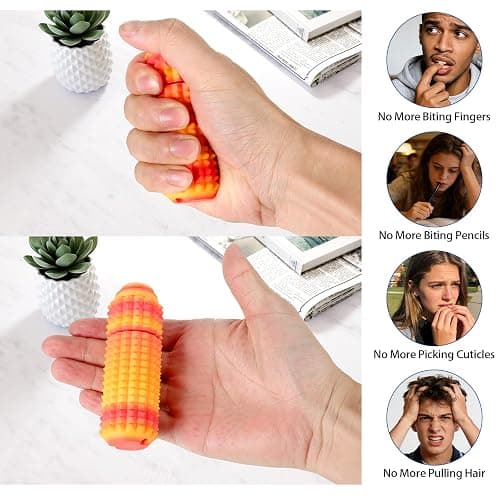 2PCS Little Ouchies Fidget, Pocket Mini Fidget Toy for Adults, Pain Stim Fidget, 3D Printed Stim Sensory Keychain Toys for Adults, Gifts for Adult with Autism ADHD Anxiety Stress Relief thumbnail 5