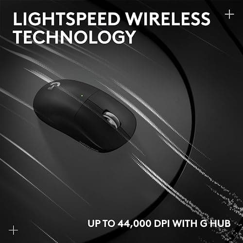 Logitech G PRO X SUPERLIGHT 2 Wireless Gaming Mouse, 60g Pro-Grade with 5 Programmable Buttons, 44k DPI Sensor, 8kHz Report Rate, USB-C Charging for PC/Mac - Black thumbnail 9