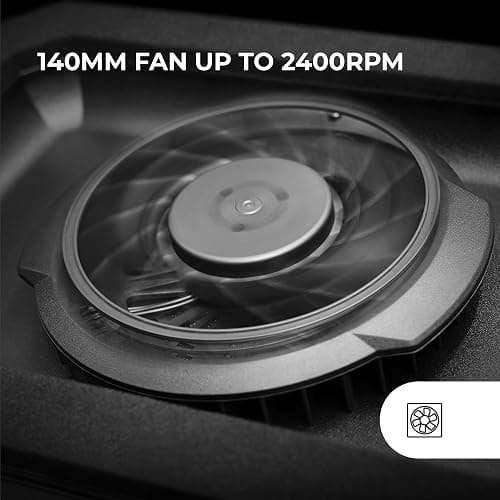 Mars Gaming MNBC-Ultra, Base Refrigeradora y Stand, Ventilador 140mm, Tecnología CoolCore Airflow, RGB Chroma, 5 Posiciones, Compatibilidad Portátiles hasta 18”, Soporte Smartphone, 4X USB-A, Negro thumbnail 3