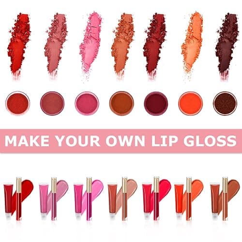 TSVATE Lip Gloss Making Kit, Lip Gloss Kit, Diy Lipgloss Set, Fun Make Your Own Lipgloss Kids Lip Gloss for Girls, Women, Moisturizing Lip Gloss Base, Jojoba Oil, Tubes, Gift for Her thumbnail 3