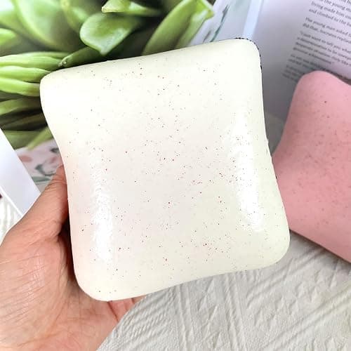 Bread Butter Squishy,Slow Rising Squishy，Stress Balls，Stress Relief & Fidget for ADHD，Party Favor Gift (Pink and White) thumbnail 5