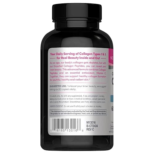 NeoCell Super Collagen Plus Vitamin C, Skin, Hair and Nails Supplement, Includes Antioxidants, Tablet, 360 Count, 1 Bottle thumbnail 3