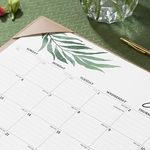 Cabbrix Desk Calendar 2026-2027 with Desktop Mat, 18 Month Large Calendar January 2026 - June 2027, 21" x 16-1/2" Big Desk Blotter Calendar for Home School and Office thumbnail 6