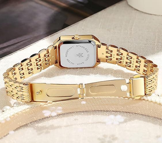 BESTKANG Watches for Women Wrist Watches Steel Strap Womens Watch Casual Fashion Simple Square Quartz Wristwatch thumbnail 4