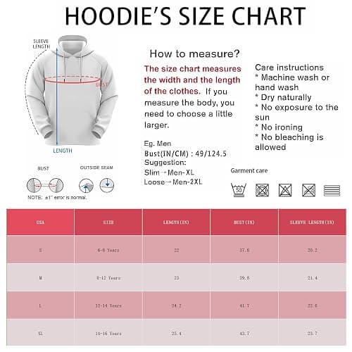 Zenzenze Horse Hoodies for Boys Girls 3D Printed Hooded Sweatshirts Long Sleeve Pullover Hoodie with Pocket 6-16 Years thumbnail 5