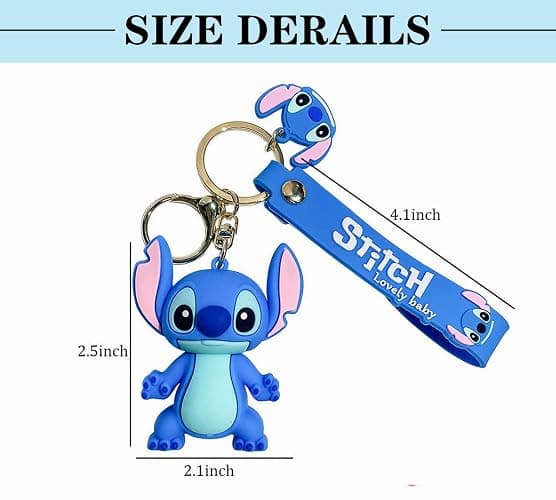 UIHJASO Cartoon Keychains for Boys and Girls, Anime Kawaii Keychain, Cute Backpack Key Key Chain Accessories Wristlet chain Car Charms thumbnail 6