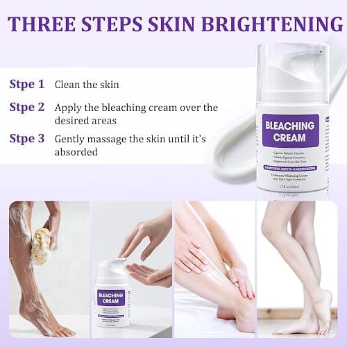 Dark Spot Remover for Body, Skin Bleaching Cream with Vitamin C for Intimate Areas, Skin Lightening Cream Dark Spot Corrector for Underarms, Knees, Face, Elbows, Inner Thighs & Bikini Line,1.7fl oz thumbnail 7