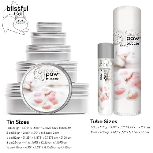 The Blissful Cat Paw Butter, Moisturizer for Dry Paw Pads, Softens and Protects Rough Feet, Versatile, Lick-Safe Balm, 0.15 oz. thumbnail 6