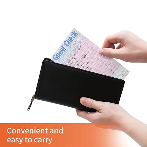 ZPARIK 6 Pack Pink Guest Checks Books for Servers Server Note Pads, Waiter Checkbook, Waitress Notepad for Restaurants, Paper Checks 50 Sheets/Pack, 300 Total Tickets thumbnail 6
