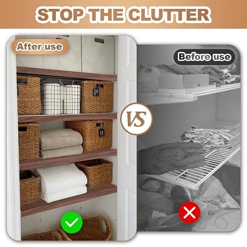 5 Pcs Wire Rack Covers 24x12x3 inch PVC Pantry Shelf Cover 0.31 inch Thick Removable Closet Wire Rack Shelf Covers,Decoration Kitchen Bathroom Office Shelving(Walnut Color,24x12x3 inch) thumbnail 4