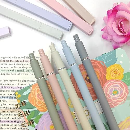Highlighters and Gel Pens Set with 6pcs Aesthetic Pastel highlighter markers and 5pcs Cute Black Ink Gel Pens Retractable for School Office Supplies Writing Drawing Bible Marker Journaling thumbnail 7