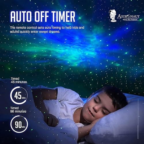 Mooyran Colorful Astronaut Galaxy Projector - Special Limited Edition Star Lights for Bedroom Astronaut Space Projector, Starry Ceiling Lamp with Timer & Remote, Adults Room Decor thumbnail 6