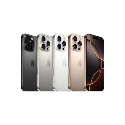 Apple iPhone 16 Pro 128 GB: Telefono 5G con Controllo fotocamera, Dolby Vision 4K a 120 fps e un’autonomia senza precedenti. Compatibile con AirPods; Titanio naturale thumbnail 4