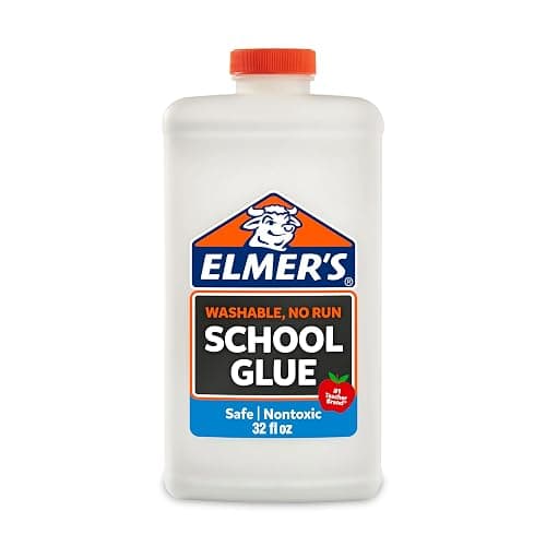 Elmer's Liquid School Glue, White, Washable, 32 Ounces - Great for Making Slime, Arts & Crafts, Back to School, #1 Teacher Brand - Image 1