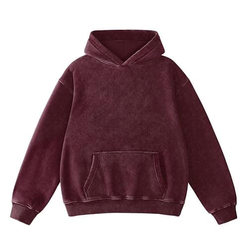 Dnzzs Acid Wash Hoodie for Womens Pullover Oversized Women's Fashion Hoodies & Sweatshirts Vintage Sweatshirt Heavyweight - Image 1