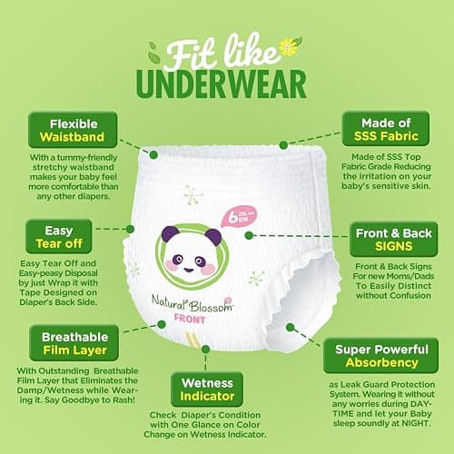 Natural Blossom Baby Diapers thumbnail 2