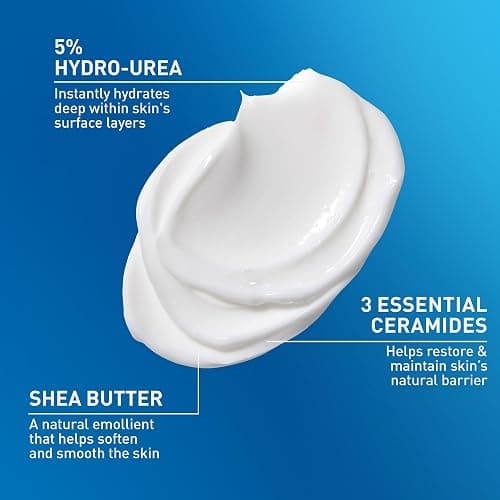 CeraVe Intensive Moisturizing Cream, Body Moisturizer With Shea Butter, 72H Hydration + Skin Barrier Repair, Fragrance-Free Body Lotion For Extremely Dry Skin, 19oz thumbnail 3