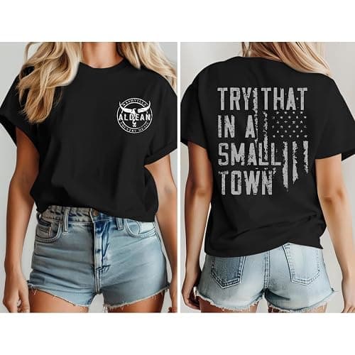 Pairxily Womens Oversized Graphic Country Concert Tees Vintage Cowgirl Western Shirts Rock Band T Shirts Cotton Loose Fit thumbnail 5