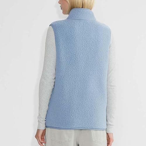 Hixiaohe Sherpa Fleece Vest for Women Trendy Warm Sleeveless Vests Jacket Lightweight Zip Coats with Pockets Fall Outerwear thumbnail 2