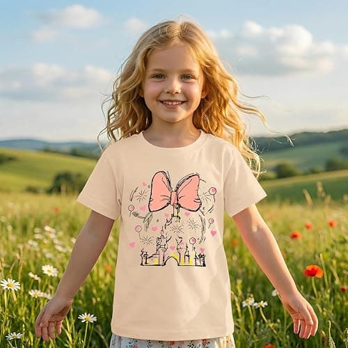 GLIGLITTR Magic Shirt for Toddler Baby Girls Magical Kingdom Tshirt Cute Castle Outfit Holiday Family Vacation Summer Tee Top thumbnail 5