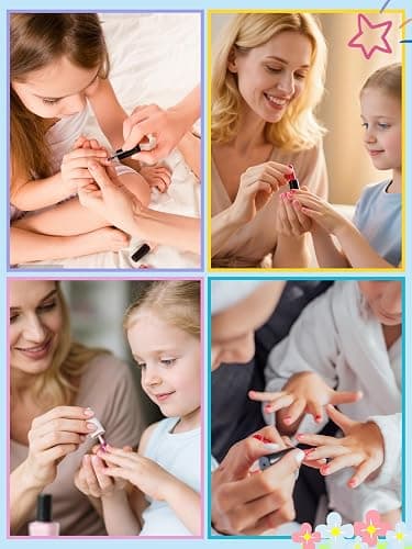 EBANKU 1 Pack Kid Fake Nail Kit, 24 Pieces Press on Nails for Kids Cherries Press on Nail Short False Nail Kits for Kids Girls thumbnail 4
