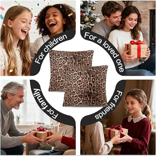 VorErgyllic Gaming Pillow Cushion Covers Gamer Gifts for Boys 45 X 45 Decorative 2pcs Game Pillow Cases for Gamers Living Room Bedroom Sofa Chair Cushion Covers Home Decor (Leopard) thumbnail 8