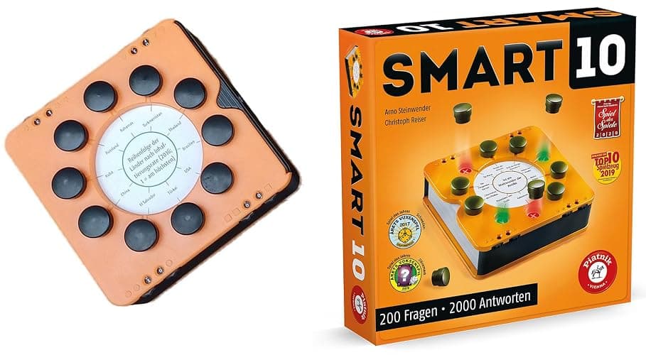 Piatnik 7167 - Smart 10 | Das revolutionäre Alleswisser Brettspiel I Für die Quizfreunde | Wer ist der Quizkönig | Ab 12 Jahren | Wissenfragen von A - Z | Für Unterwegs und Zuhause thumbnail 4