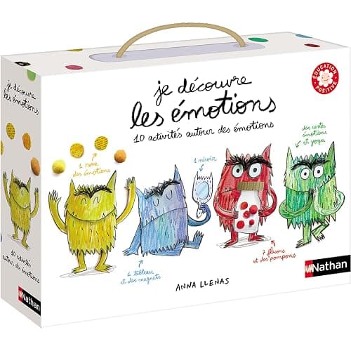 Nathan - Je découvre les émotions - Education positive - coffret d'activités originales pour découvrir ses émotions - Pour enfants à partir de 3 ans - Image 1