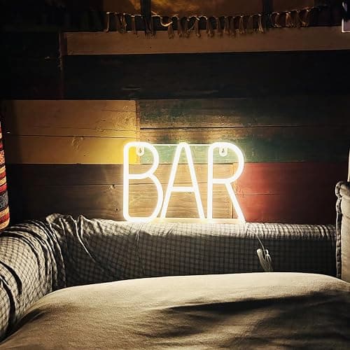 UrsaMajor Neon Sign for Bar, Pub, Party Wall Decor - Led Signs for Home Bar, Business, Christmas Gifts (Warm White) - Image 1