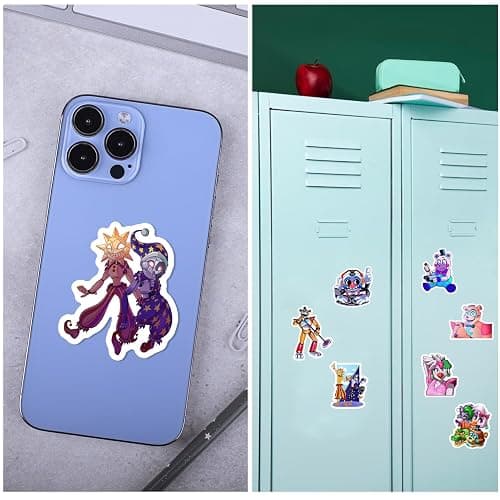 Pounchi Horror Game Stickers (100 Pcs with Cute Badge Decoration) Halloween Gaming PVC Sticker, Gifts for Laptop Water Bottle Skateboard Party Supplies thumbnail 7