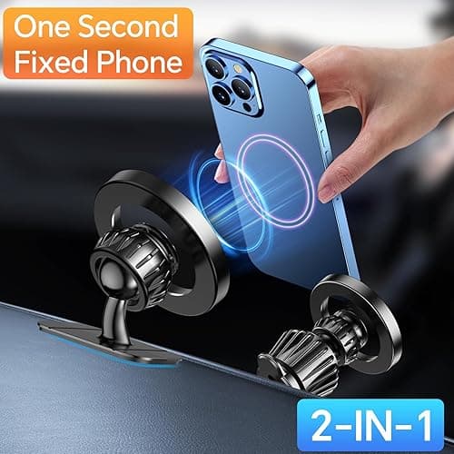 Kaistyle for Magsafe Car Mount【20 Strong Magnets】Magnetic Phone Holder for Car Phone Holder Mount Dash Mounted Holders Cell Phone Holders for Your Car Accessories for Women Men for iPhone 17 16 15 14 thumbnail 11