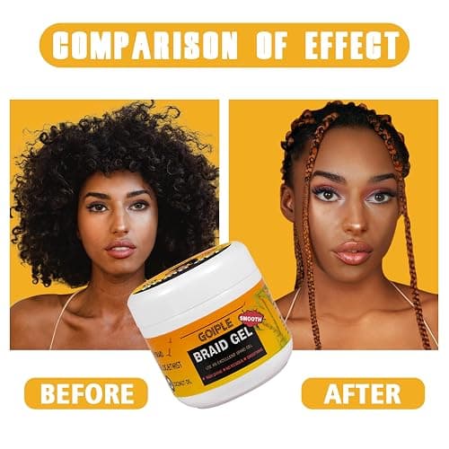 16 OZ Big Capacity Strong Hold Smoothing Gel for Twist, Locs, Braids, Edge, Cornrows - No Flake, Tames Frizz, High Shine, Easy to Use Braiding and Edge Control Gel thumbnail 7