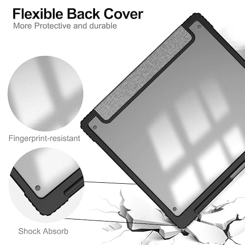 HGWALP Slimshell Clear Case for Kindle Scribe 10.2" (2024/2022 Release),Kindle Scribe Case Cover 10.2 inch 2024/2022 with Pen Holder and Auto Sleep/Wake Function-Grey thumbnail 7