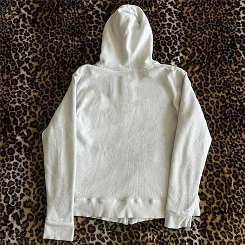 GGOOB Y2k Oversized Zip Up Hoodie Women Men Grunge 2000s Graphic Lightweight Hoodie Gothic Sweatshirts Streetwear thumbnail 3