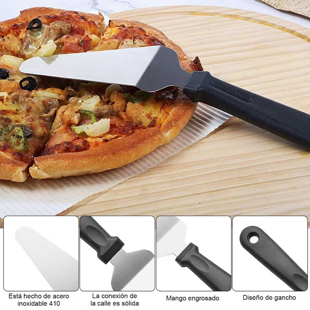 Pala para Pizza de Aluminio 12" X 14", Espátula para Pizza, Juego de Espátulas Plegables de Aluminio Para Pizza, para hornear thumbnail 6