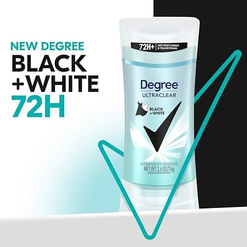 Degree Women's Black+White 4 Count Antiperspirant Balm 2.6 oz - Protects from Deodorant Stains, Fresh Scent, 48H Non-Stop Protection thumbnail 2