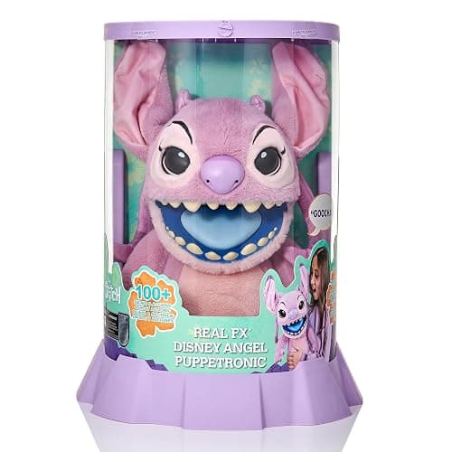 Wow! Stuff Disney Angel Puppetronic by RealFX | Looks, Feels & Sounds Real! | Disney's Lilo & Stitch | Over 100 Action & Sounds | 18" High | Ages 6+ thumbnail 3
