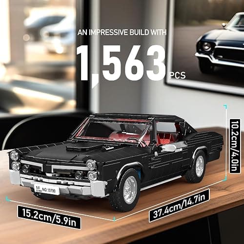 Mould King 10199 Car Model Kits, MOC Bricks Collectible Sports Car Building Blocks, Static Version 1563 PCS thumbnail 5