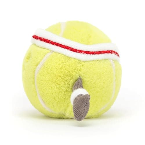 Jellycat Amuseables Tennis Ball Stuffed Toy, 3.5 inches - Tennis Ball Plush for Sports Fans - Tennis thumbnail 3