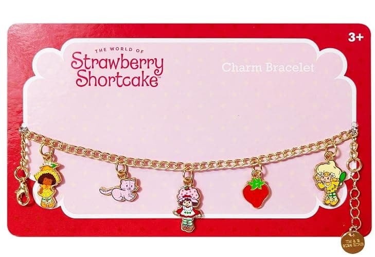 LUV HER Strawberry Shortcake 7" Bracelet with Metal Charms Strawberry Shortcake - Ages 3+ - Image 1