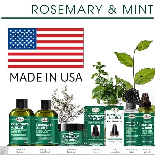 Difeel Rosemary and Mint Premium Hair Oil with Biotin 7.1 oz. - Natural Rosemary Oil for Hair Growth & Biotin thumbnail 6