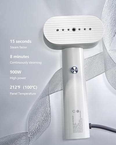 G6 Steamer for Clothes, Portable Travel Steamer Iron for Clothes, Just 0.7lbs Lightly, 10 Minutes of Continuous Steam, 900W Light Steame Irons for travel and home thumbnail 3